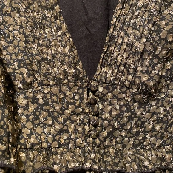 Mini Babydoll Metallic Sparkle Dress Urban Outfitters - Picture 5 of 11